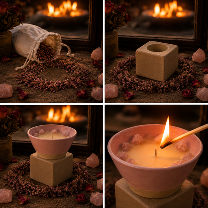 A Lil' Love | Intention Candle for Heartache & Loneliness | Handcrafted Candle Gift